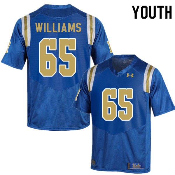 Youth #65 Justin Williams UCLA Bruins College Football Jerseys Sale-Blue - Click Image to Close